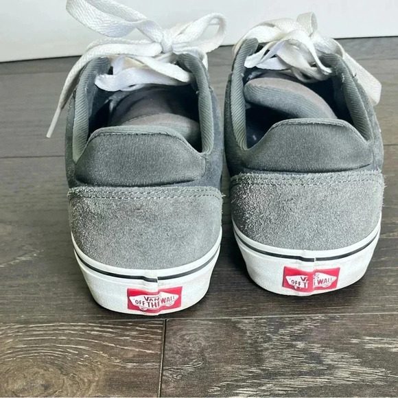 Vans Men's Atwood Deluxe Retro Suede Asphalt/White Skate Sneakers - Size 9 - Picture 2 of 5